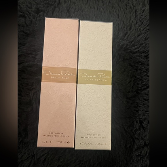 Oscar De La Renta Bella Rosa Body Lotion & Bella Blanca...